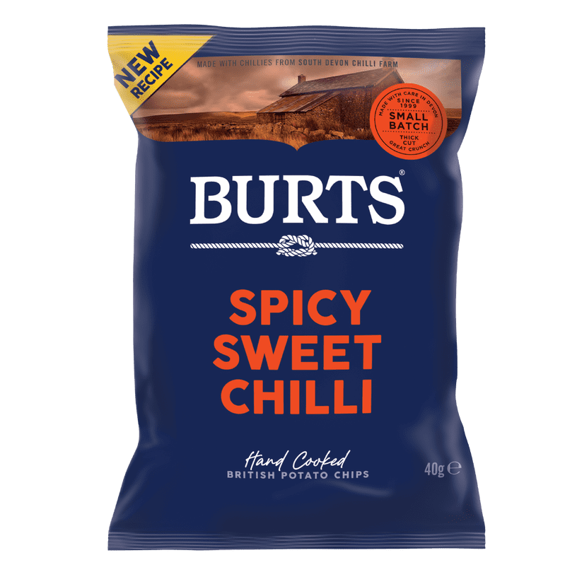 BURTS SPICY SWEET CHILLI CRISPS - 20x40gr