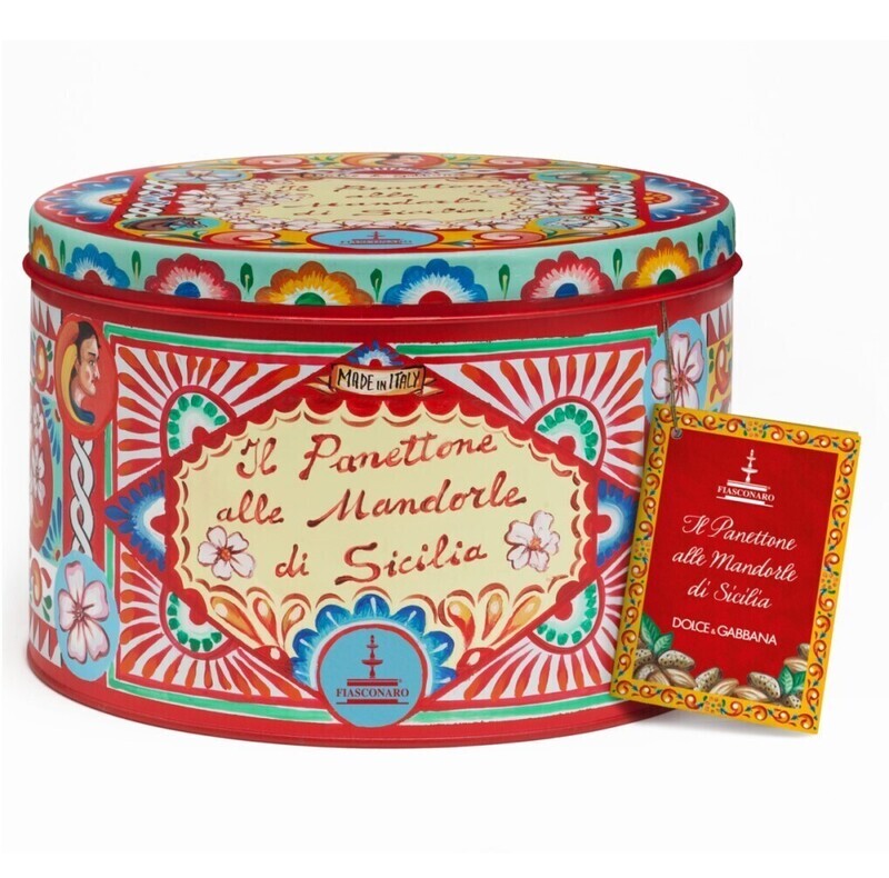 Dolce & Gabbana Panettone alle Mandorle di Sicilia – Red Tin – 1kg Dolce & Gabbana Panettone alle Mandorle di Sicilia – Red Tin – 1kg