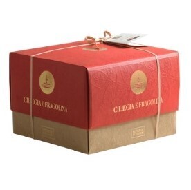 PANETTONE CILIEGIA E FRAGOLINA (cherry & strawberries)  GIFT BOX - Fiasconaro 1kg gift bag included