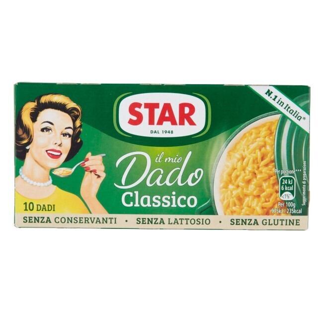 STAR &quot; IL MIO DADO CLASSICO &quot; CLASSIC ITALIAN STOCK (10 CUBES) - 100gr