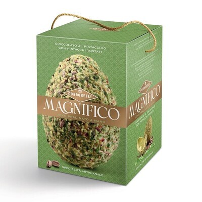 Condorelli Pistachio Chocolate Easter Egg with Crushed Toasted Pistachios – 230g Sicilian Gourmet Easter Egg
