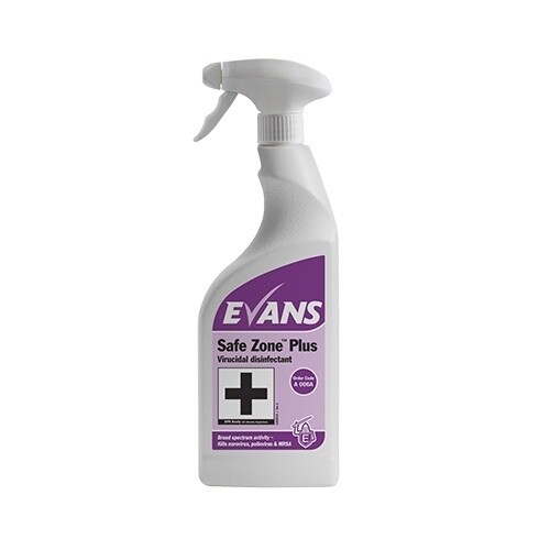 SAFE ZONE VIRUCIDAL DISINFECT -  Evans 750ml antibac