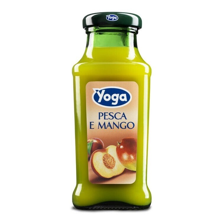 YOGA PESCA E MANGO PEACH &amp; MANGO FRUIT JUICE - 24x200ml