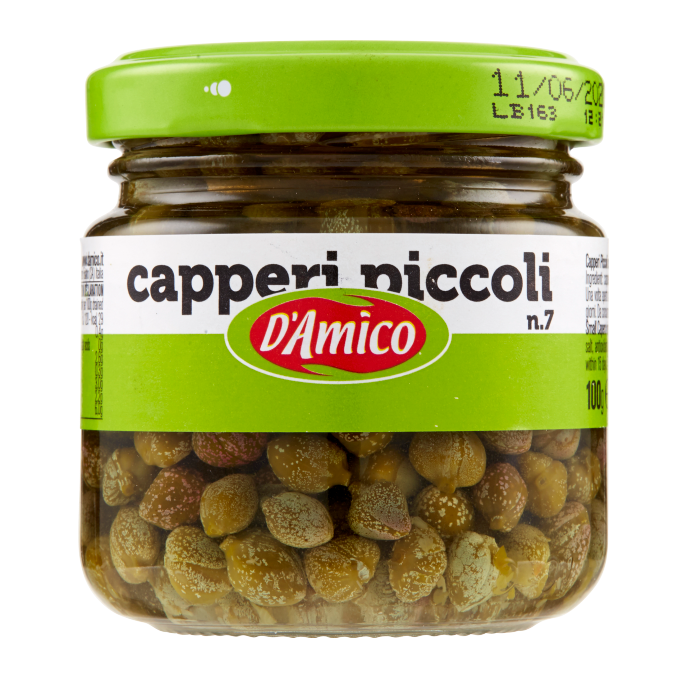 CAPERS IN VINEGAR (CAPPERI IN ACETO) - D&#39;AMICO 100gr
