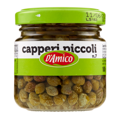 CAPERS IN VINEGAR (CAPPERI IN ACETO) - D'AMICO 100gr CAPERS IN VINEGAR (CAPPERI IN ACETO) - D'AMICO 100gr