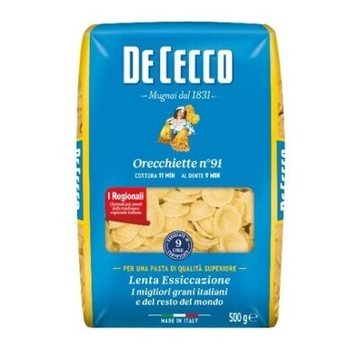 DE CECCO ORECCHIETTE RIGATE No.91 - 500gr
