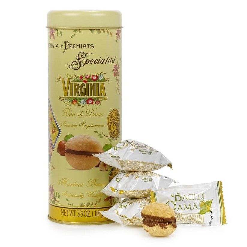 Virginia Baci di Dama Round Tin – 100g (20pcs)