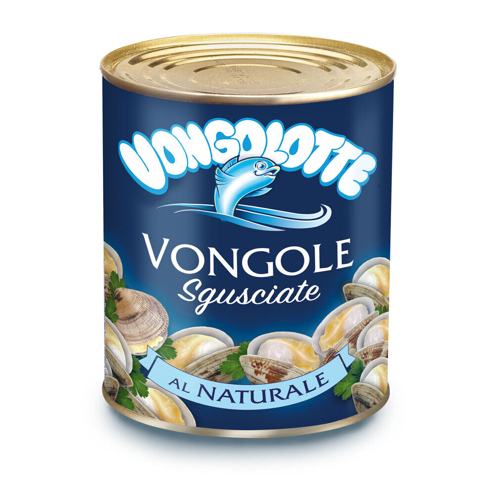BABY CLAMS DE-SHELLED IN BRINE (Vongole sgusciate) - L&#39;isola Dora 700gr
