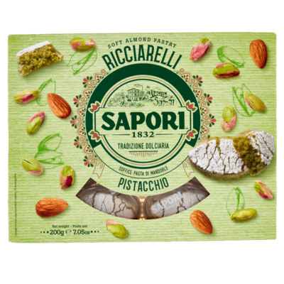 SAPORI RICCIARELLI PISTACCHIO (soft almond pastry) - Sapori 200gr