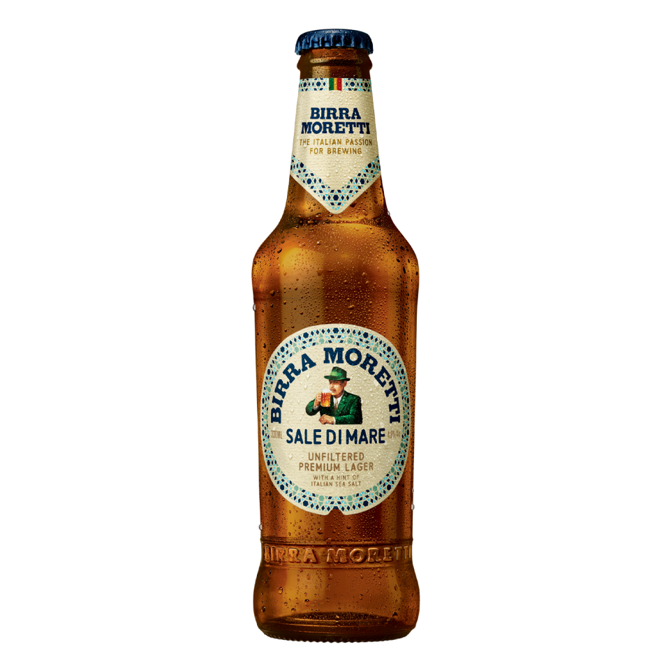 MORETTI BEER &quot;SALE DI MARE&quot; BOTTLES AVB 4.8% - 24x330ml