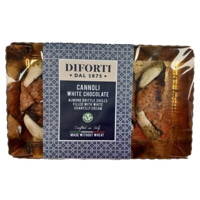 WHITE CHOCOLATE CREAM CANNOLI WHEAT FREE - Diforti 200gr