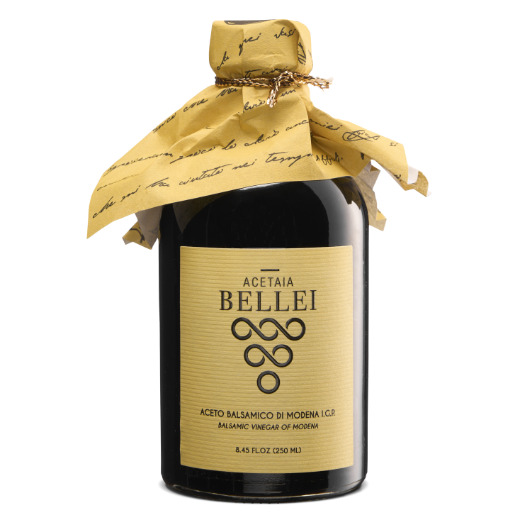 BALSAMIC VINEGAR DI MODENA IGP GIFT BOTTLE &quot;Yellow&quot; Bellei - 250ml