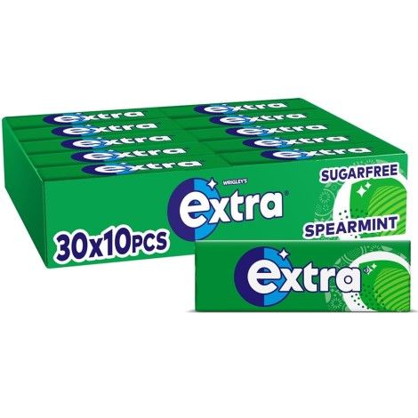 EXTRA SPEARMINT CHEWING GUM - Wrigley&#39;s 30x10pcs