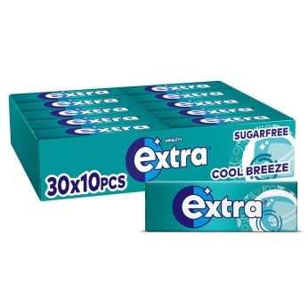 EXTRA COOL BREEZE CHEWING GUM - Wrigley's 30x10pcs