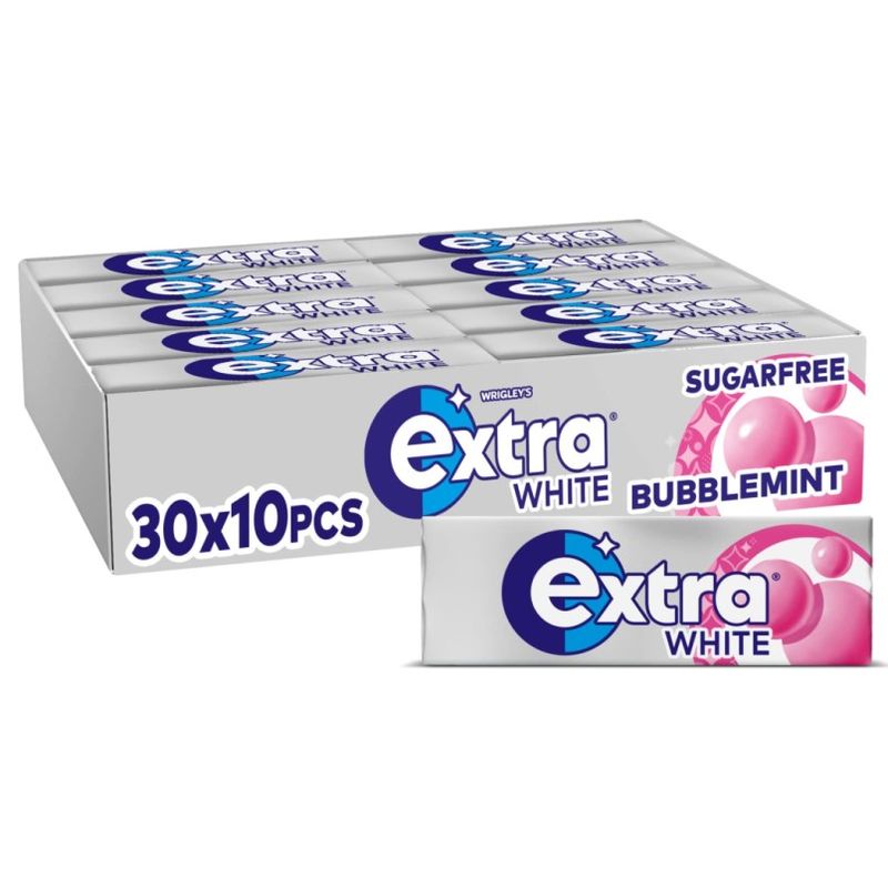 EXTRA BUBBLEMINT CHEWING GUM - Wrigley&#39;s 30x10pcs