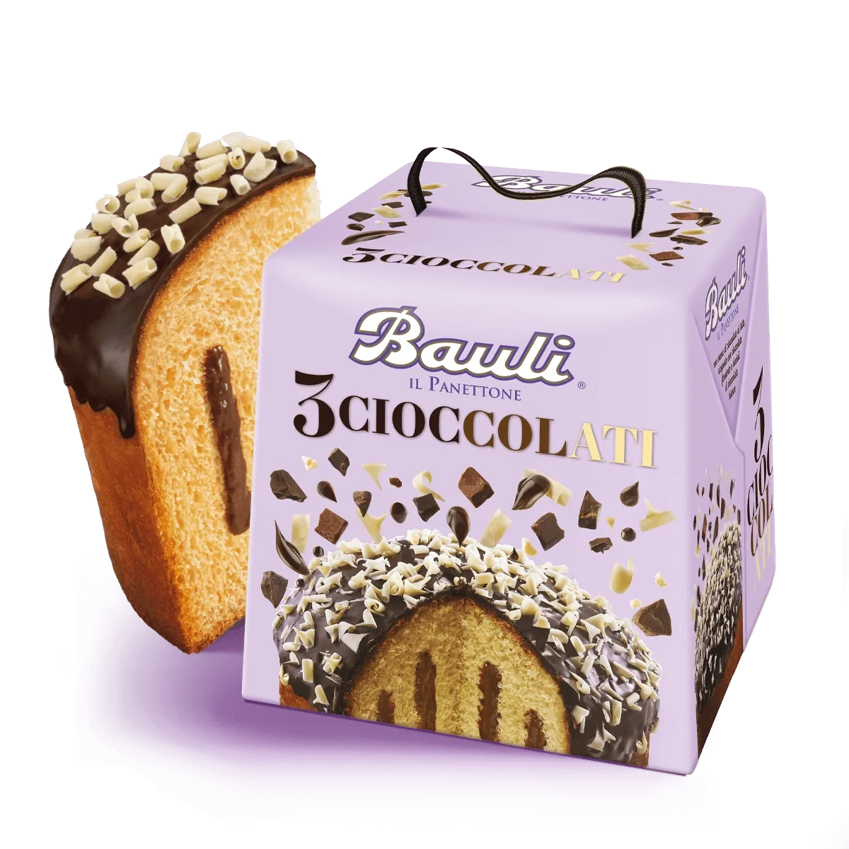 Bauli Panettone 3 Cioccolati – 750g