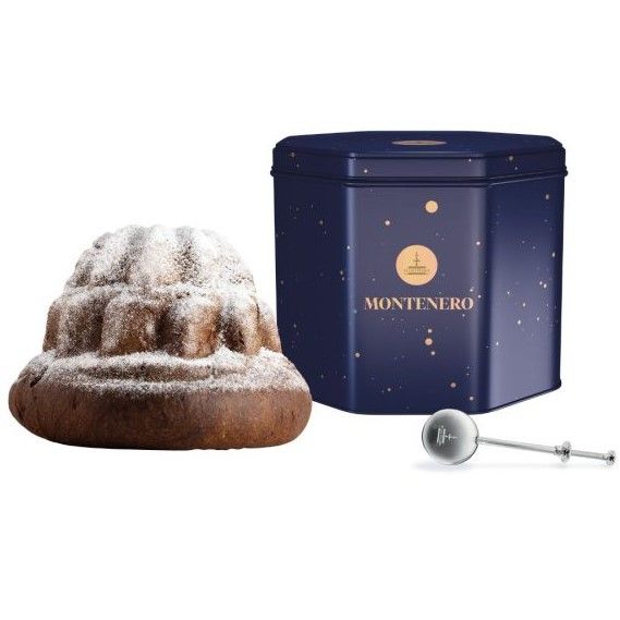 *NEW PANETTONE MONTENERO OCTAGONAL TIN (Includes sugar duster) - Fiasconaro 700gr BBE 02/25