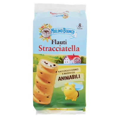 MULINO BIANCO FLAUTI STRACCIATELLA - 8xPack 280gr