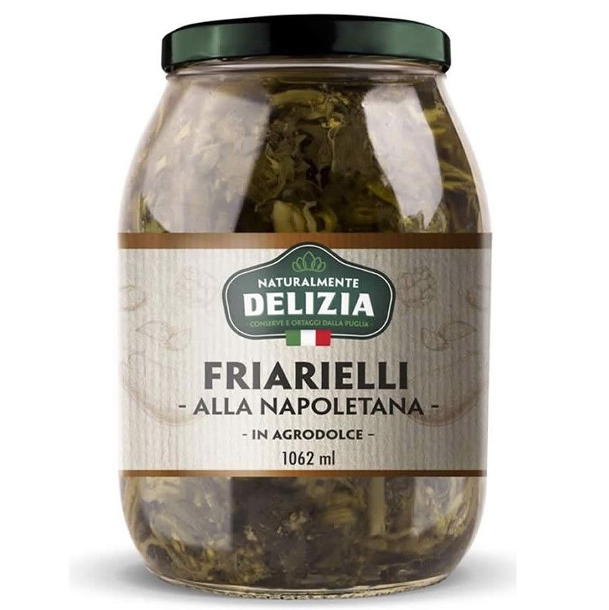 FRIARIELLI NAPOLETANI IN SUNFLOWER OIL JAR - 960gr DELIZIA