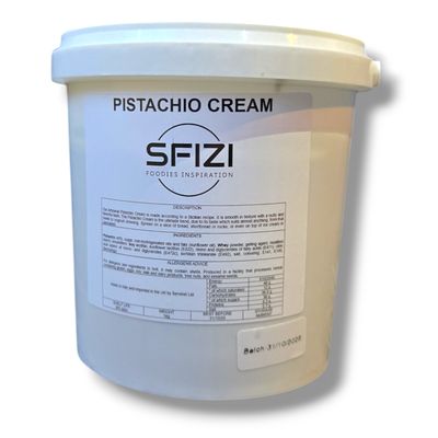 PISTACHIO CREAM - Sfizi 1kg (PLASTIC TUB) PISTACHIO CREAM - Sfizi 1kg (PLASTIC TUB)