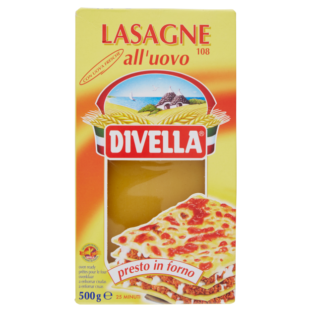 DIVELLA LASAGNE ALL`UOVO - 500gr