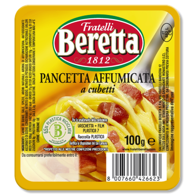 Beretta Pancetta Affumicata Cubetti – 100g