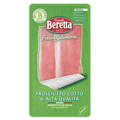Beretta Sliced Prosciutto Cotto Alta Qualità – 100g