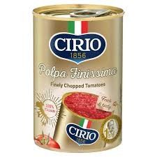 Cirio Polpa Finissimo – Finely Chopped Tomatoes (6x400g)