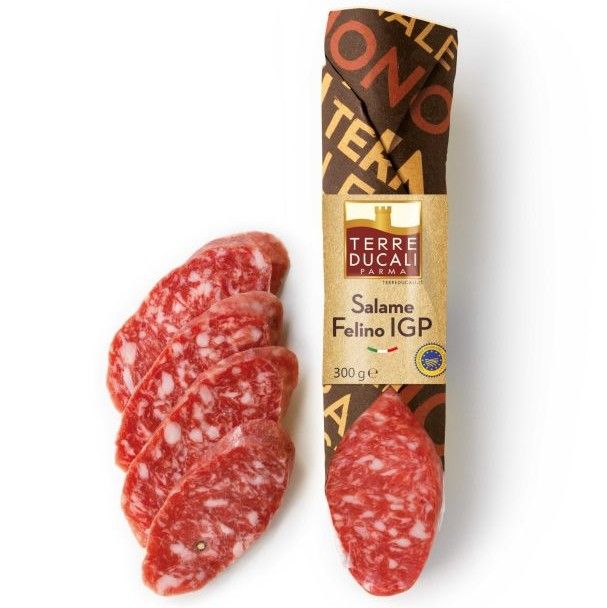 SALAME FELINO / FELINETTO IGP - Terre Ducali 300g (avg) SALAME FELINO / FELINETTO IGP - Terre Ducali 300g (avg)