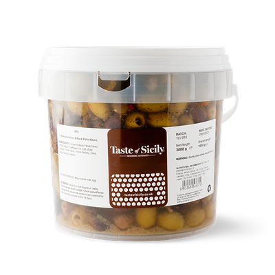 MARINATED MIXED OLIVES - 3kg (1.5kg Net)