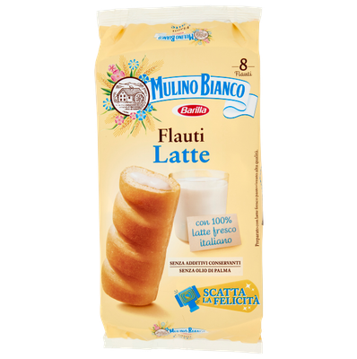 MULINO BIANCO FLAUTI LATTE-  8xPack 280gr