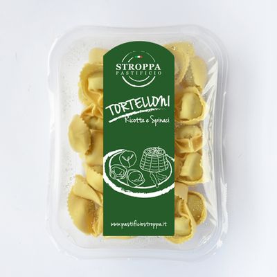 TORTELLONI RICOTTA &amp; SPINACH Pastificio Stroppa  - 250gr