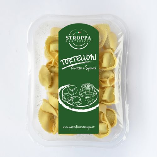 TORTELLONI RICOTTA & SPINACH Pastificio Stroppa - 250gr TORTELLONI RICOTTA & SPINACH Pastificio Stroppa - 250gr