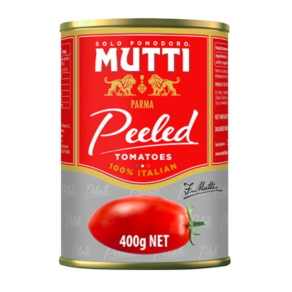 MUTTI PELATI PEELED TOMATOES - Mutti 6x400gr MUTTI PELATI PEELED TOMATOES - Mutti 6x400gr