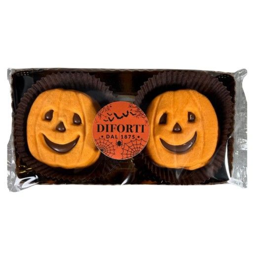 Diforti Pumpkins with Hazelnut Chocolate Filling – 4 Biscuits (200g)