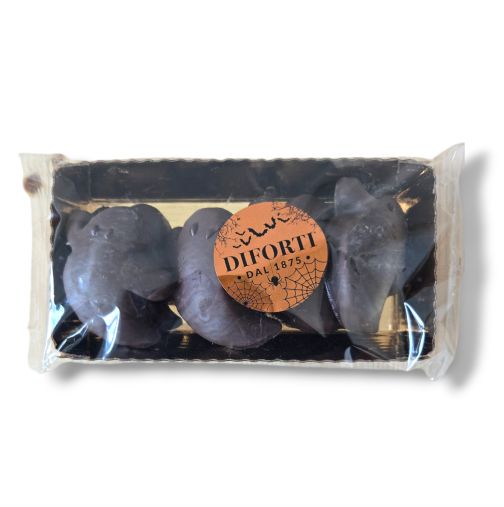 Diforti Ghosts Coated in Dark Chocolate – 6 Biscuits (200g)
