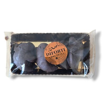 Diforti Ghosts Coated in Dark Chocolate – 6 Biscuits (200g)