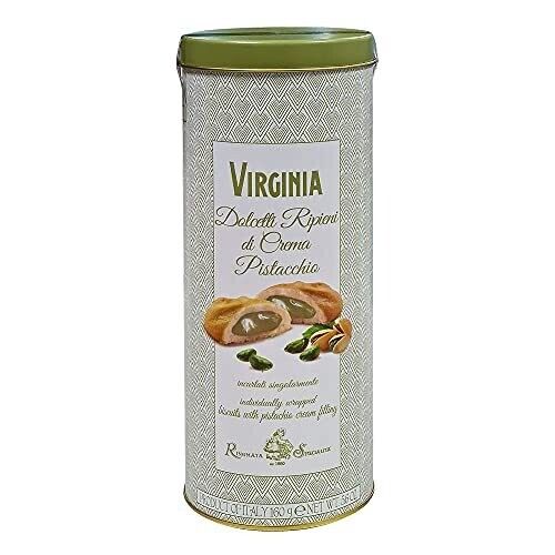 Virginia Dolcetti Ripieni di Crema Pistacchio Round Tin – 160g
