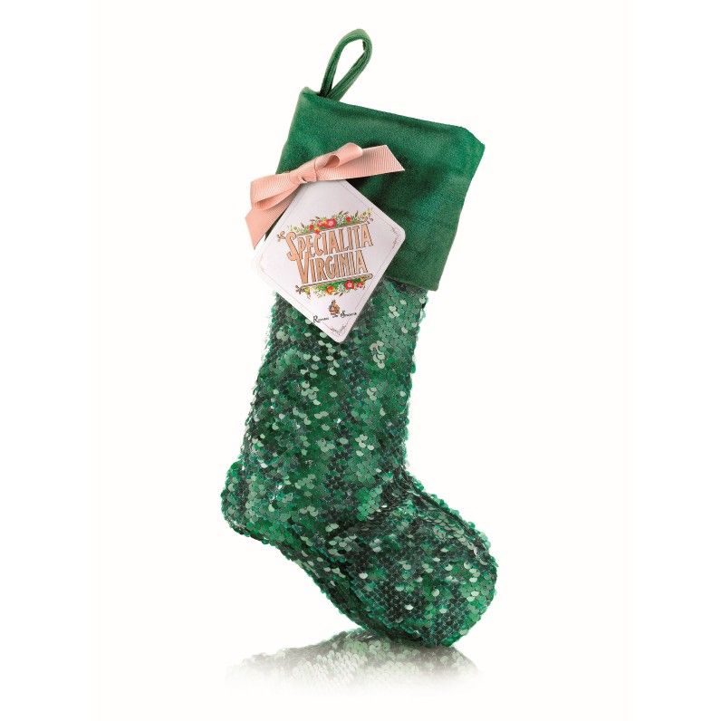 Virginia Dolcetti Assortiti Green Sequence Christmas Stocking – 160g