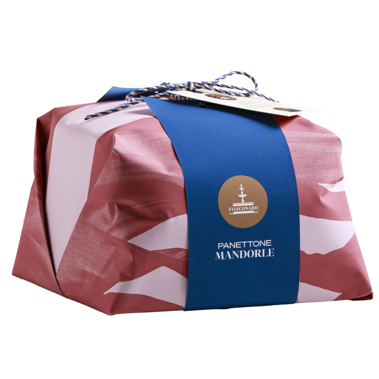 Fiasconaro Panettone Mandorle Hand Wrapped – 1kg (Gift Bag Included)