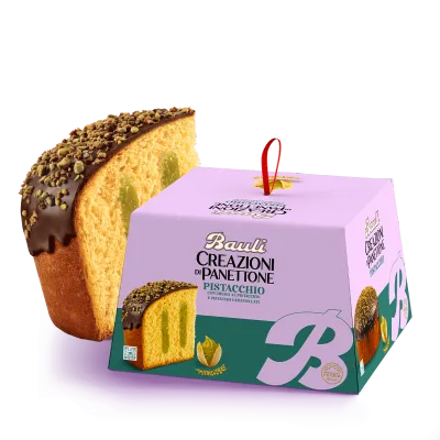 Bauli Creazioni Panettone with Pistachio Cream &amp; Caramelised Pistachios – 750g