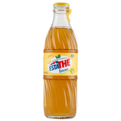 Estathé Limone Lemon Iced Tea Glass Bottles – 24 x 250ml