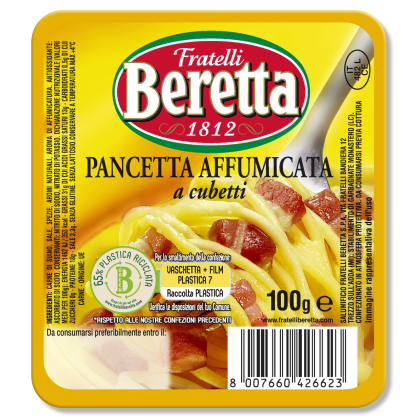 Beretta Pancetta Affumicata Cubetti – 100g