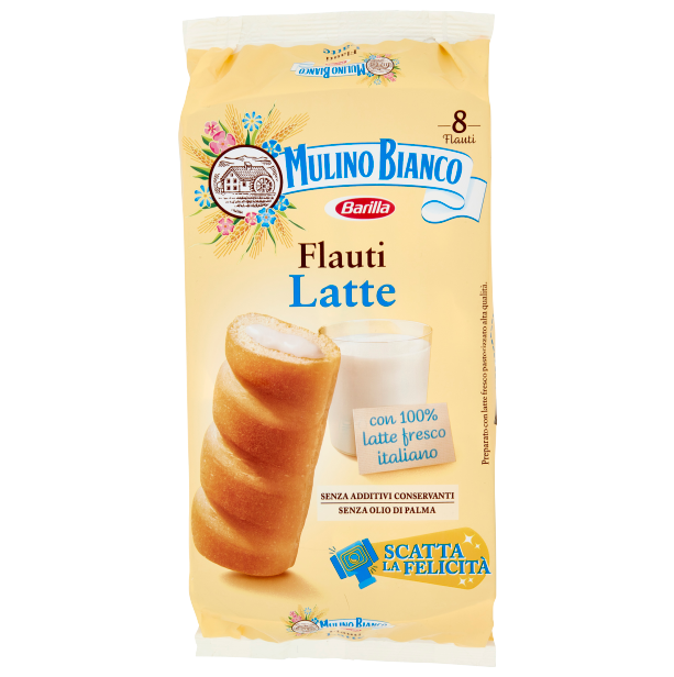 MULINO BIANCO FLAUTI LATTE-  8xPack 280gr