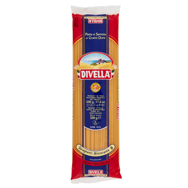 Divella Spaghetti Ristorante Pasta di Semola No.8 – 500g
