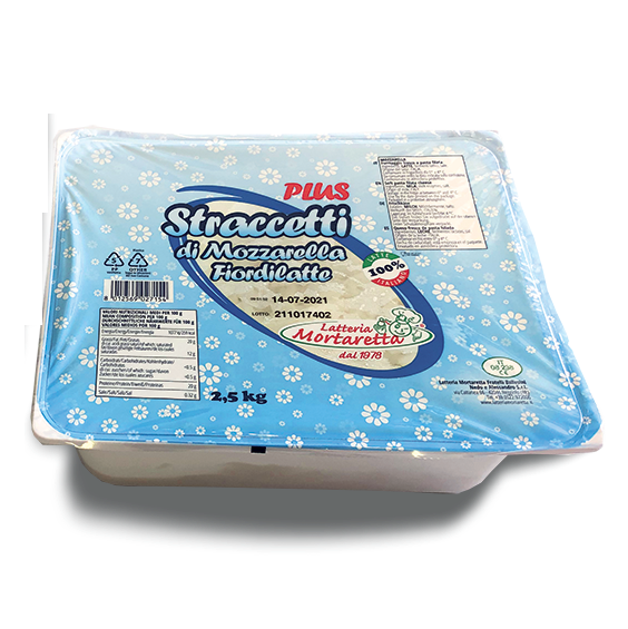FIOR DI LATTE STRACCETTI PLUS "Napoli Cut" SANTA MARIA - 2.5kg  FROZEN BEFORE BEST BEFORE DATE