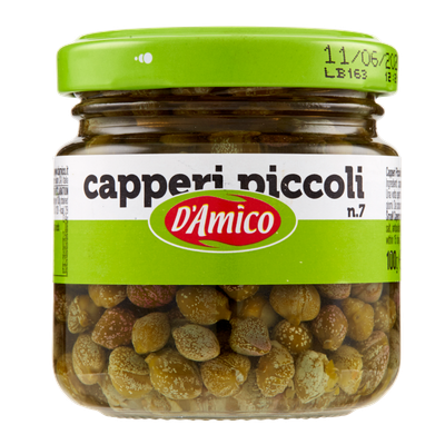 Capers in Vinegar (Capperi in Aceto) – D’Amico 100g Capers in Vinegar (Capperi in Aceto) – D’Amico 100g