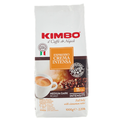 KIMBO CREMA INTENSO COFFEE BEANS - 1kg