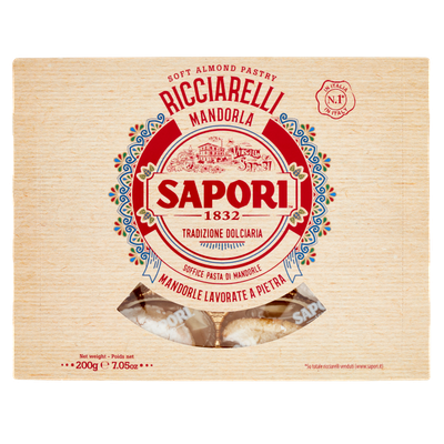 SAPORI RICCIARELLI MANDORLE (soft almond pastry) - Sapori 200gr