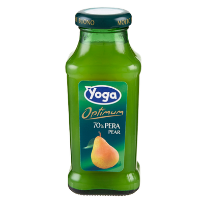 YOGA PERA GLASS OPTIMUM 70% PEAR FRUIT JUICE - 24x200ml
